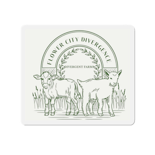 Charming Farmhouse Die-Cut Magnets, Cute Cow Kitchen Decor, Rustic Home Accessories, Farm Fresh Refrigerator Magnets, Gift for Animal Lovers