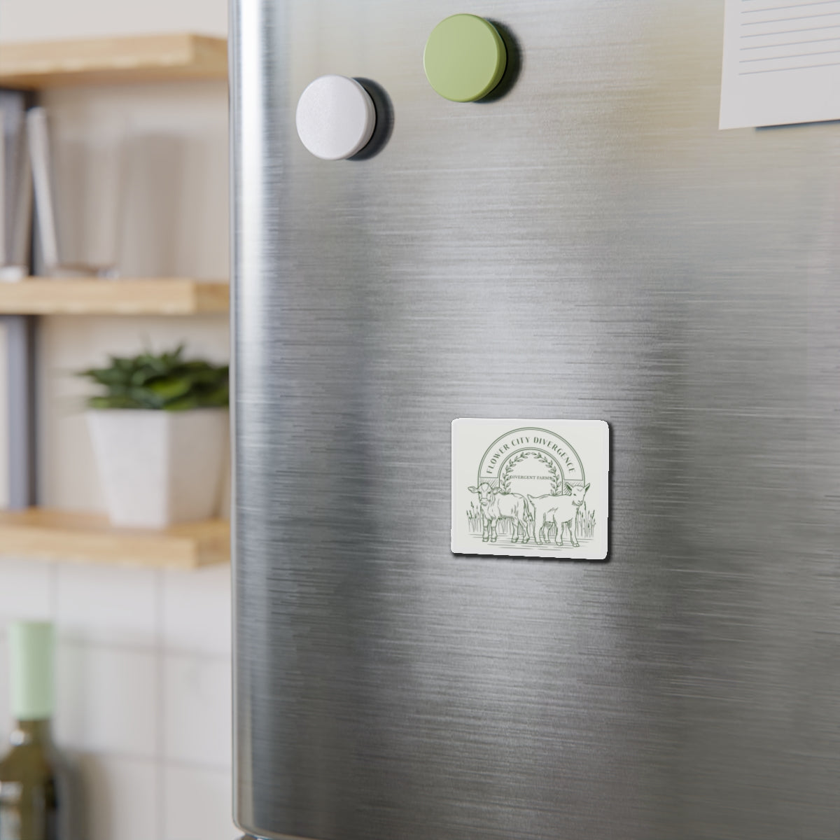 Charming Farmhouse Die-Cut Magnets, Cute Cow Kitchen Decor, Rustic Home Accessories, Farm Fresh Refrigerator Magnets, Gift for Animal Lovers