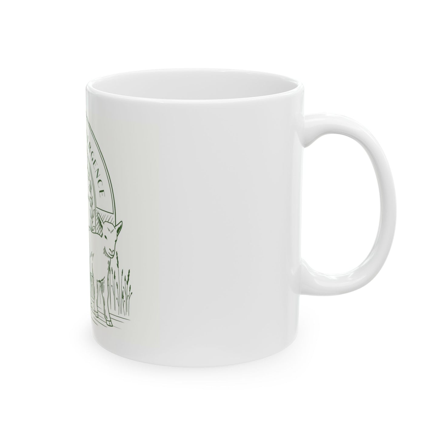 Flower City Divergence Ceramic Mug, Cow Lover Gift, Farmhouse Decor, Coffee Mug, Farmhouse Kitchen Accessories, Unique Gift Idea